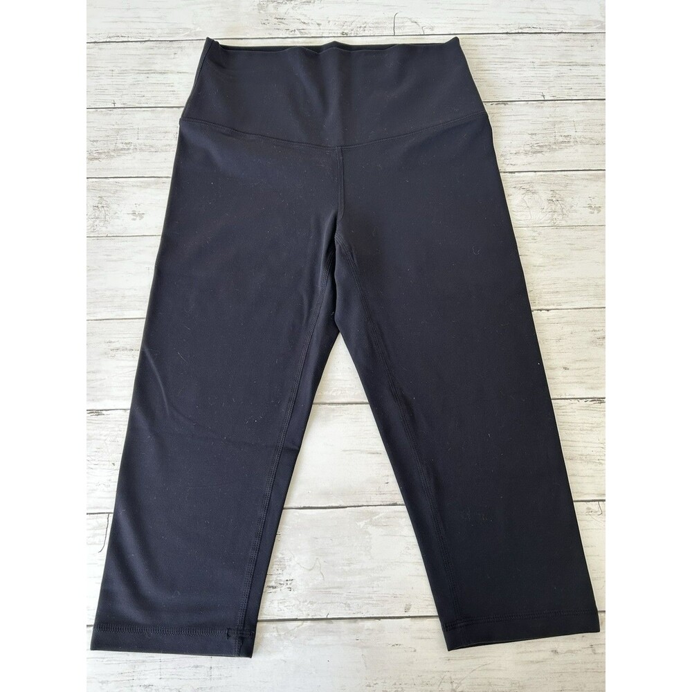 Zella Studio Luxe High Waist Capri Leggings Women's Size Small Yoga Active Black
